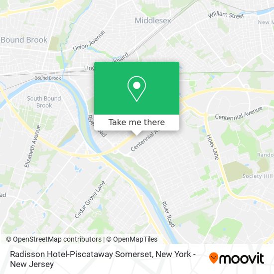 Mapa de Radisson Hotel-Piscataway Somerset