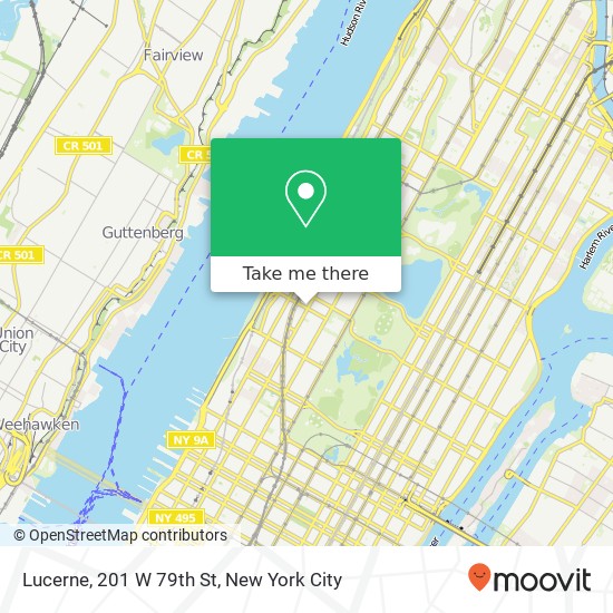 Mapa de Lucerne, 201 W 79th St