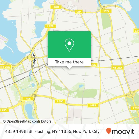 Mapa de 4359 149th St, Flushing, NY 11355