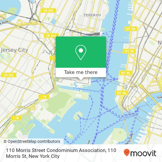 110 Morris Street Condominium Association, 110 Morris St map