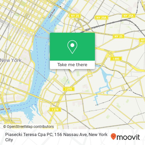 Piasecki Teresa Cpa PC, 156 Nassau Ave map