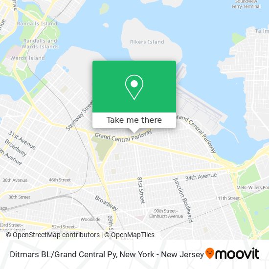 Mapa de Ditmars BL/Grand Central Py
