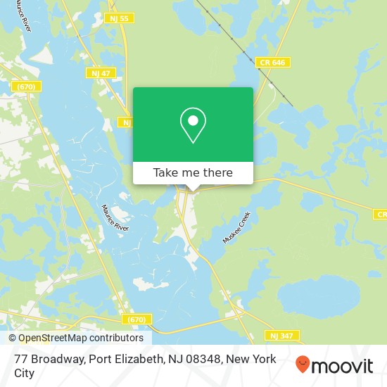 77 Broadway, Port Elizabeth, NJ 08348 map