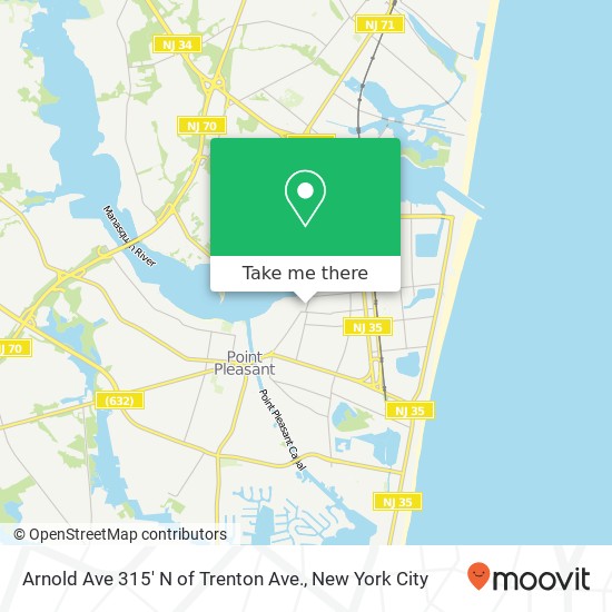 Arnold Ave 315' N of Trenton Ave. map