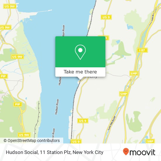 Hudson Social, 11 Station Plz map