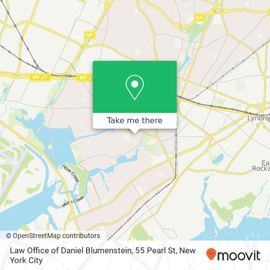 Mapa de Law Office of Daniel Blumenstein, 55 Pearl St