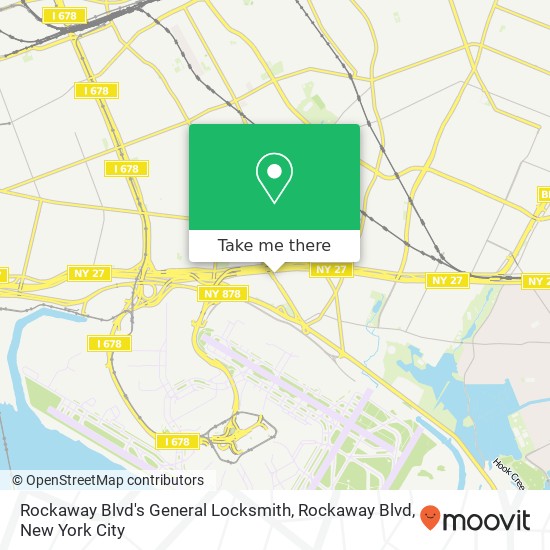 Mapa de Rockaway Blvd's General Locksmith, Rockaway Blvd
