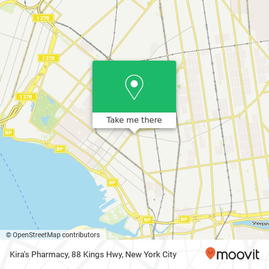 Mapa de Kira's Pharmacy, 88 Kings Hwy