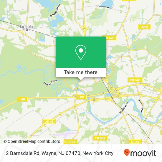 2 Barnsdale Rd, Wayne, NJ 07470 map