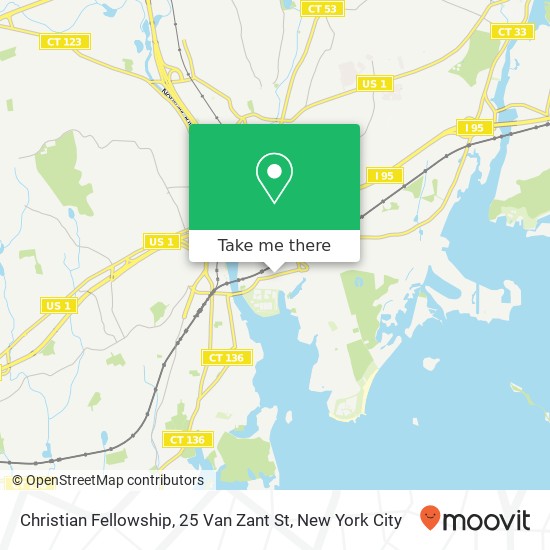 Mapa de Christian Fellowship, 25 Van Zant St