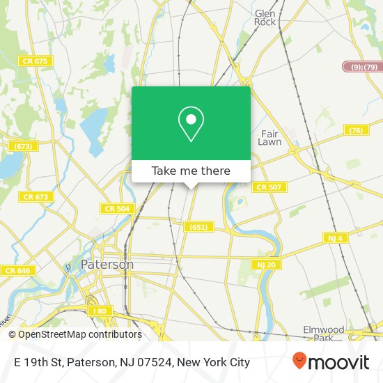 E 19th St, Paterson, NJ 07524 map