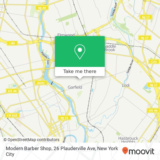 Mapa de Modern Barber Shop, 26 Plauderville Ave