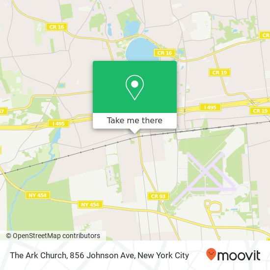 Mapa de The Ark Church, 856 Johnson Ave