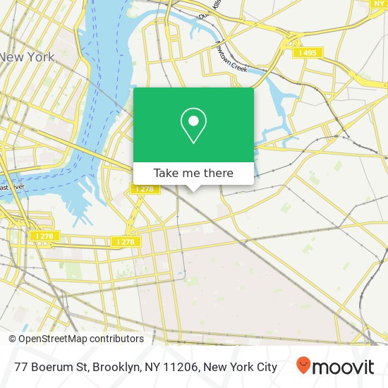 77 Boerum St, Brooklyn, NY 11206 map