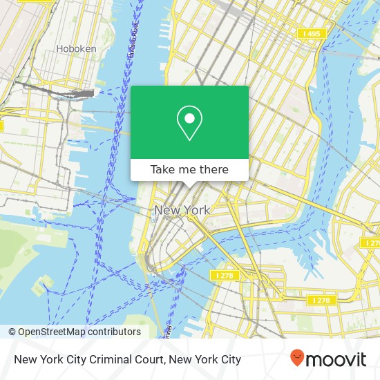 Mapa de New York City Criminal Court