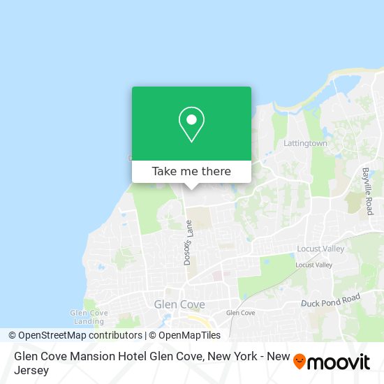 Mapa de Glen Cove Mansion Hotel Glen Cove