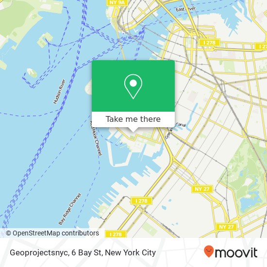 Geoprojectsnyc, 6 Bay St map