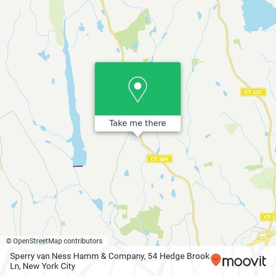Mapa de Sperry van Ness Hamm & Company, 54 Hedge Brook Ln