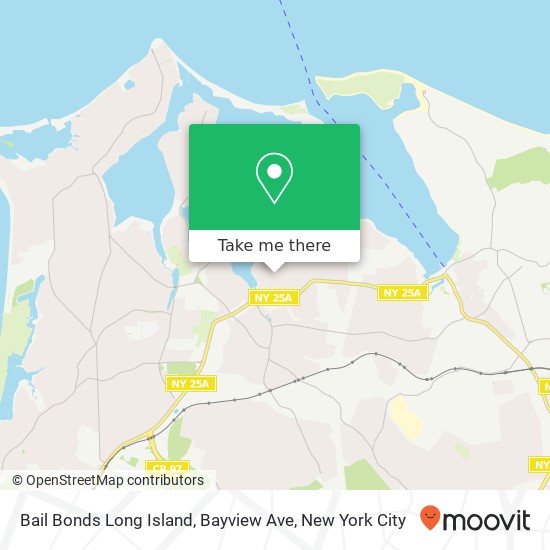 Bail Bonds Long Island, Bayview Ave map