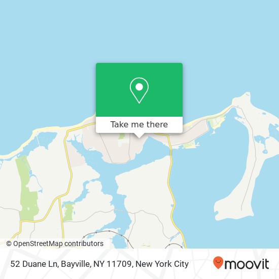 Mapa de 52 Duane Ln, Bayville, NY 11709