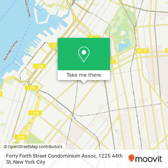 Mapa de Forty Forth Street Condominium Assoc, 1225 44th St