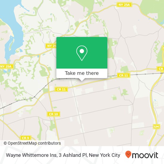 Mapa de Wayne Whittemore Ins, 3 Ashland Pl