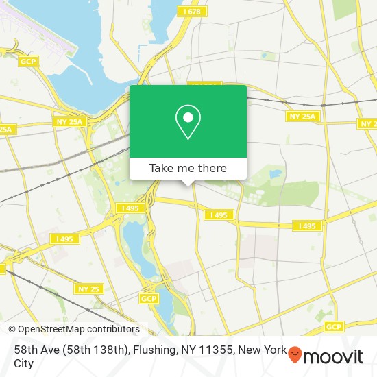 58th Ave (58th 138th), Flushing, NY 11355 map