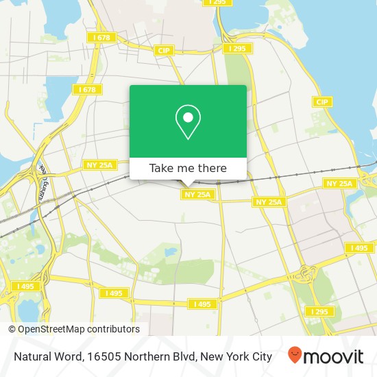 Natural Word, 16505 Northern Blvd map
