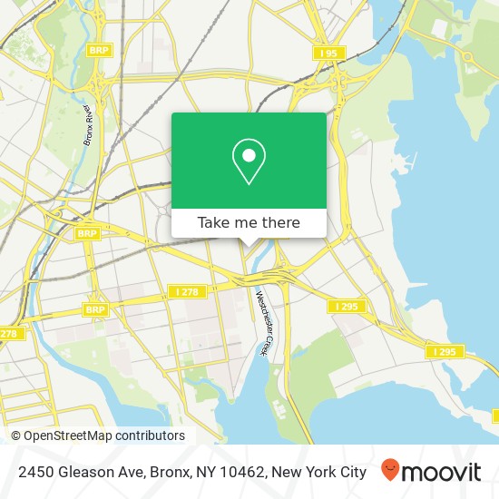 2450 Gleason Ave, Bronx, NY 10462 map