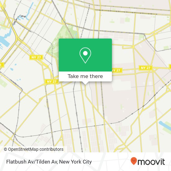 Flatbush Av/Tilden Av map