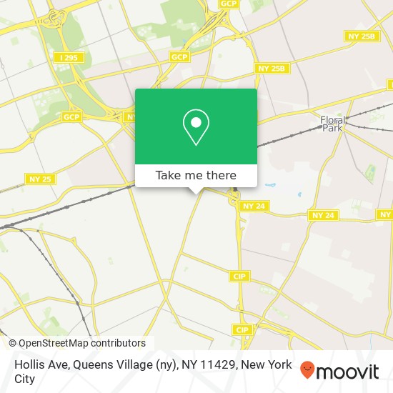 Mapa de Hollis Ave, Queens Village (ny), NY 11429