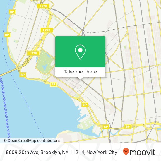 8609 20th Ave, Brooklyn, NY 11214 map