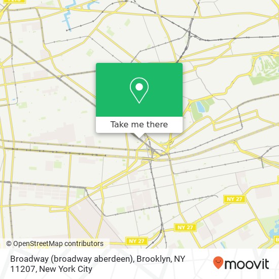 Broadway (broadway aberdeen), Brooklyn, NY 11207 map