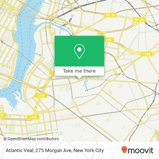 Mapa de Atlantic Veal, 275 Morgan Ave