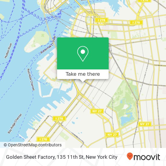 Golden Sheet Factory, 135 11th St map