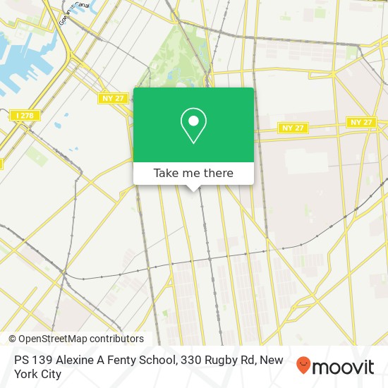 PS 139 Alexine A Fenty School, 330 Rugby Rd map