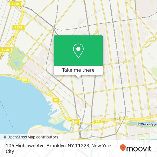 105 Highlawn Ave, Brooklyn, NY 11223 map