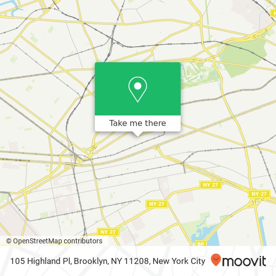 105 Highland Pl, Brooklyn, NY 11208 map