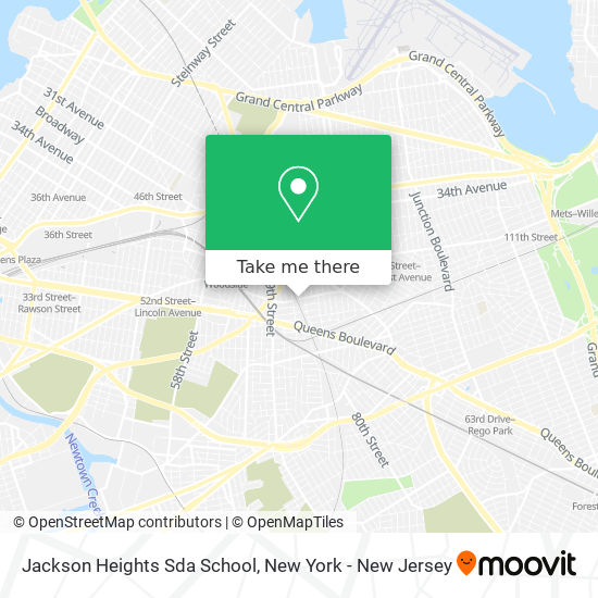 Mapa de Jackson Heights Sda School