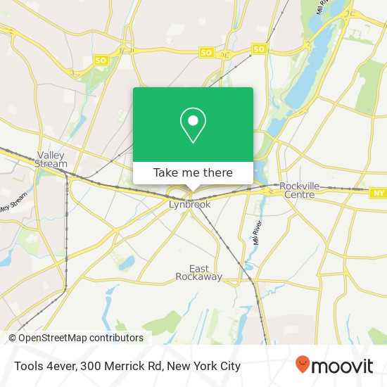 Mapa de Tools 4ever, 300 Merrick Rd