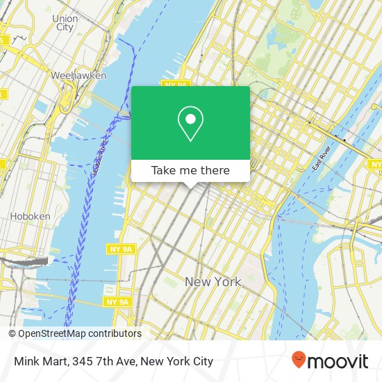 Mapa de Mink Mart, 345 7th Ave