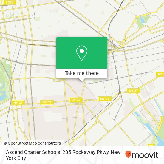 Mapa de Ascend Charter Schools, 205 Rockaway Pkwy