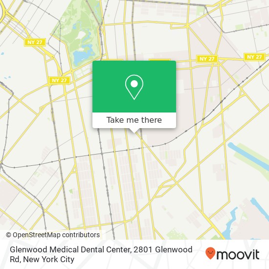 Mapa de Glenwood Medical Dental Center, 2801 Glenwood Rd