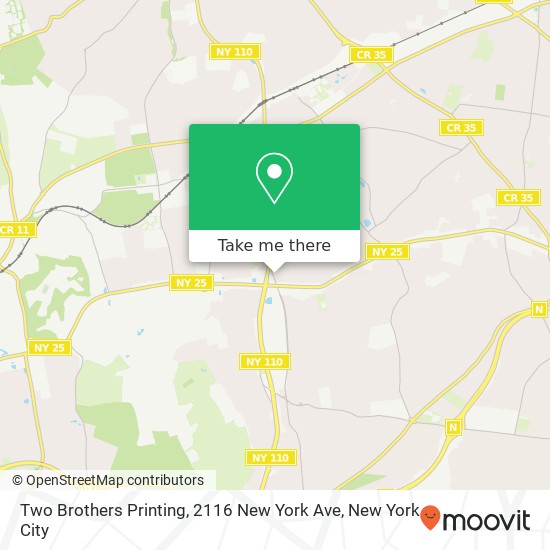 Mapa de Two Brothers Printing, 2116 New York Ave