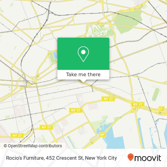 Mapa de Rocio's Furniture, 452 Crescent St