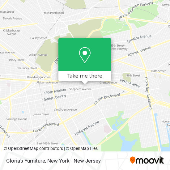 Mapa de Gloria's Furniture
