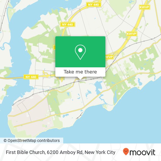 First Bible Church, 6200 Amboy Rd map