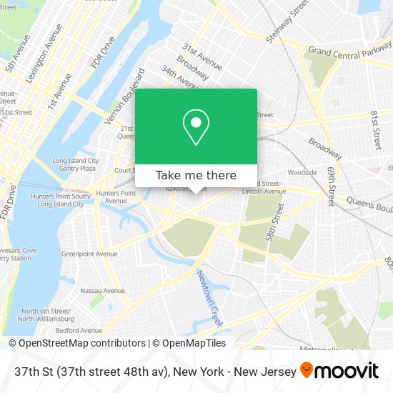 Mapa de 37th St (37th street 48th av)
