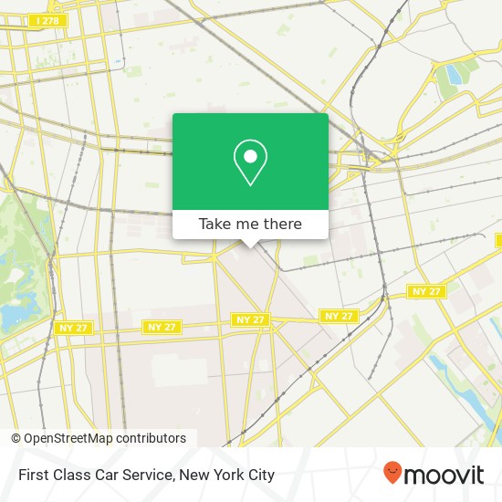 Mapa de First Class Car Service