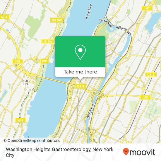 Washington Heights Gastroenterology, 481 Fort Washington Ave map